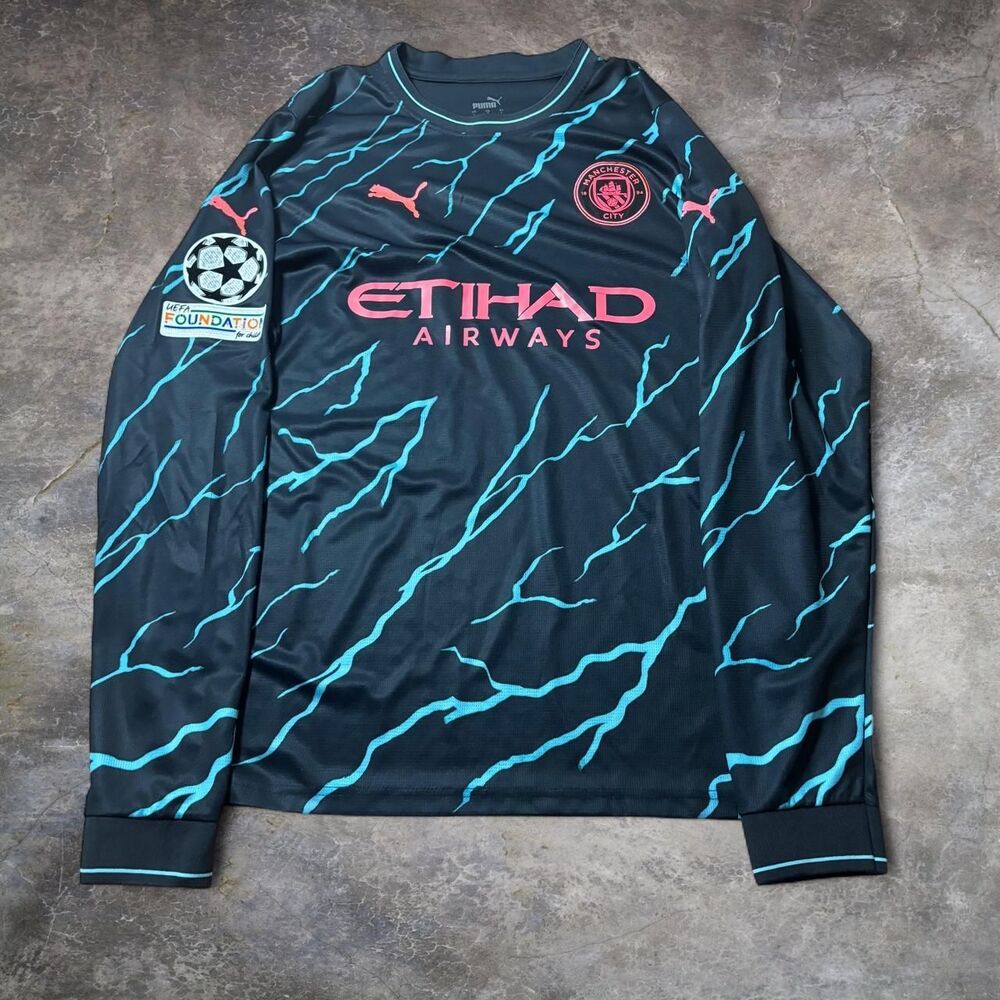 Puma Manchester City Jersey Men’s L 2023/24 Third Long Sleeve Football